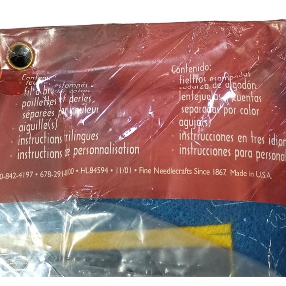 Bucilla Felt Stocking Kit Frosty "In the Spirit" Vintage NOS New Christmas Craft - Picture 6 of 7